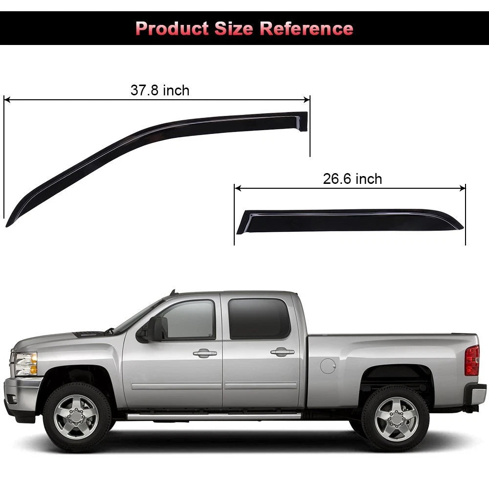 Set of 4 Window Visors for Honda CR-V (2002–2006)
