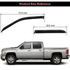 Set of 4 Window Visors for Honda CR-V (2002–2006)