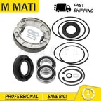 Rear Brake Drum Bearing Seal Shoes Kit for Honda Rancher 350 400 (2000–2007)