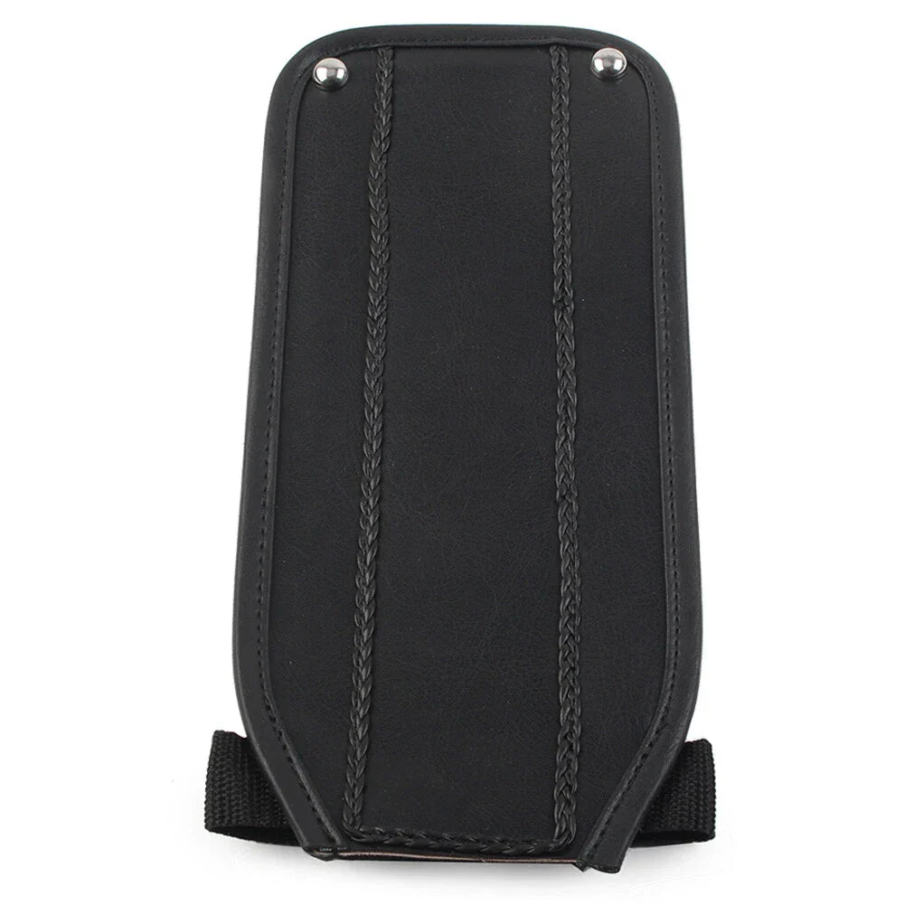 Black PU Leather Gas Tank Panel Bib for Harley Electra Glide FLH