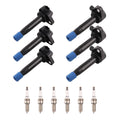 Set of 6 Ignition Coils and Spark Plugs for Acura TL & Honda Odyssey (2009–2014)