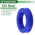 Set of 5 Oil Seal Ring 45x70x16mm for Rotary Shaft (High Pressure)