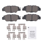 Set of 4 Rear Ceramic Brake Pads for Mazda CX-5 (2016–2025) P-1846 D1846
