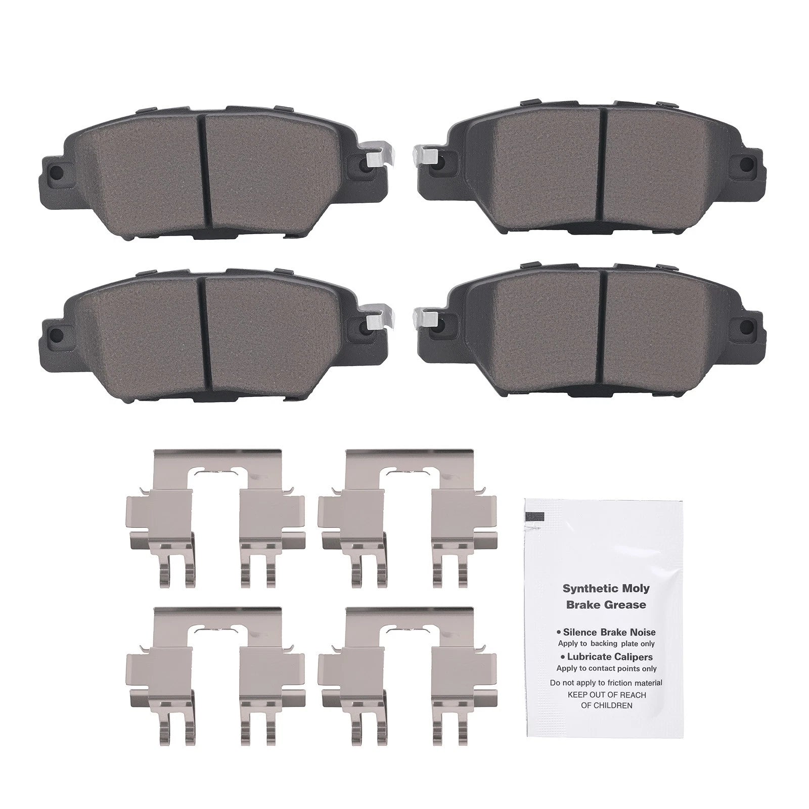 Set of 4 Rear Ceramic Brake Pads for Mazda CX-5 (2016–2025) P-1846 D1846