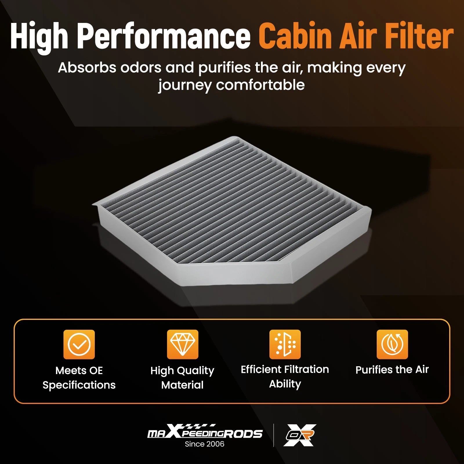 Activated Carbon Cabin Air Filter for Audi S7 (2013–2018) CF11436 P175143