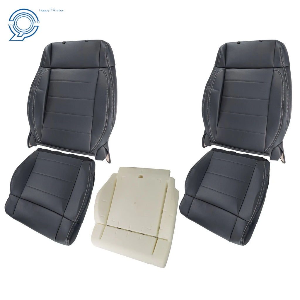 Set of 2 Leather Seat Covers for Jeep Wrangler (2007–2012)