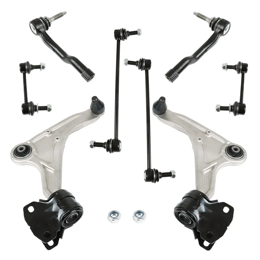 Set of 8 Front Lower Control Arms and Sway Bars for Ford Fusion Lincoln MKZ (2013–2016)