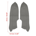 Pair Front Door Panels Armrest Covers Gray for Honda Civic Sedan (2006–2011)