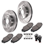 Front Brake Rotors & Ceramic Pads Kit for Toyota Prius V (2012–2017), RAV4 (2006–2018)