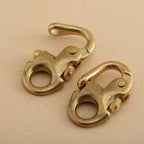 Lightweight Brass Snap Shackle for Secure Attachment (42g)