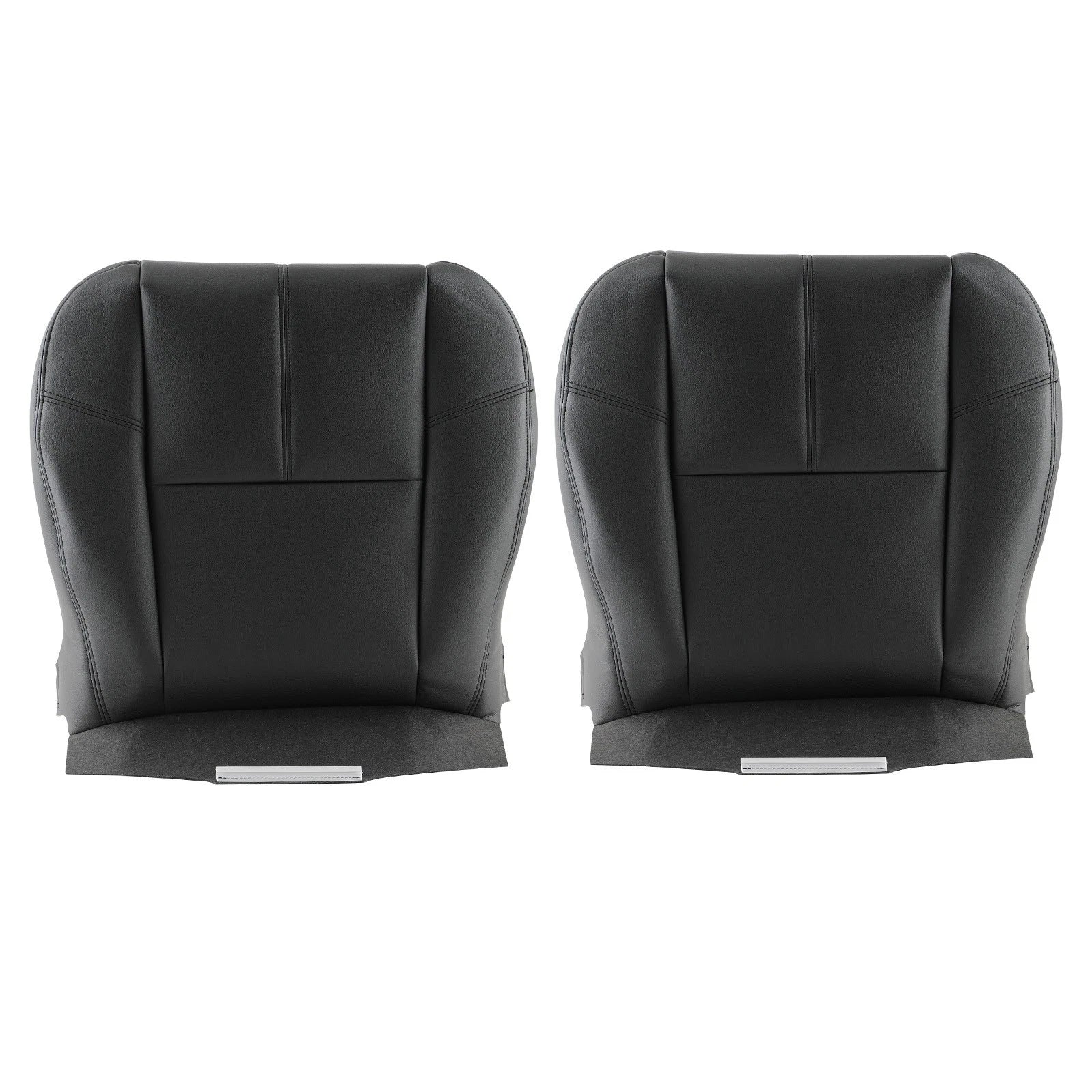 Set of 2 Front Left & Right Seat Covers for Chevy Suburban 1500/2500 HD/3500 (2007–2013) Black
