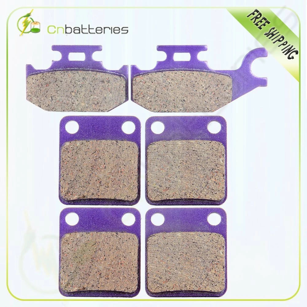 Front and Rear Brake Pads for Yamaha YFM450FX 4x4 Wolverine 450 (2016–2022)