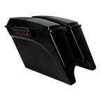 5" Stretched Saddlebag Speaker Lids & Bracket for Harley Fatboy (1984–2017)
