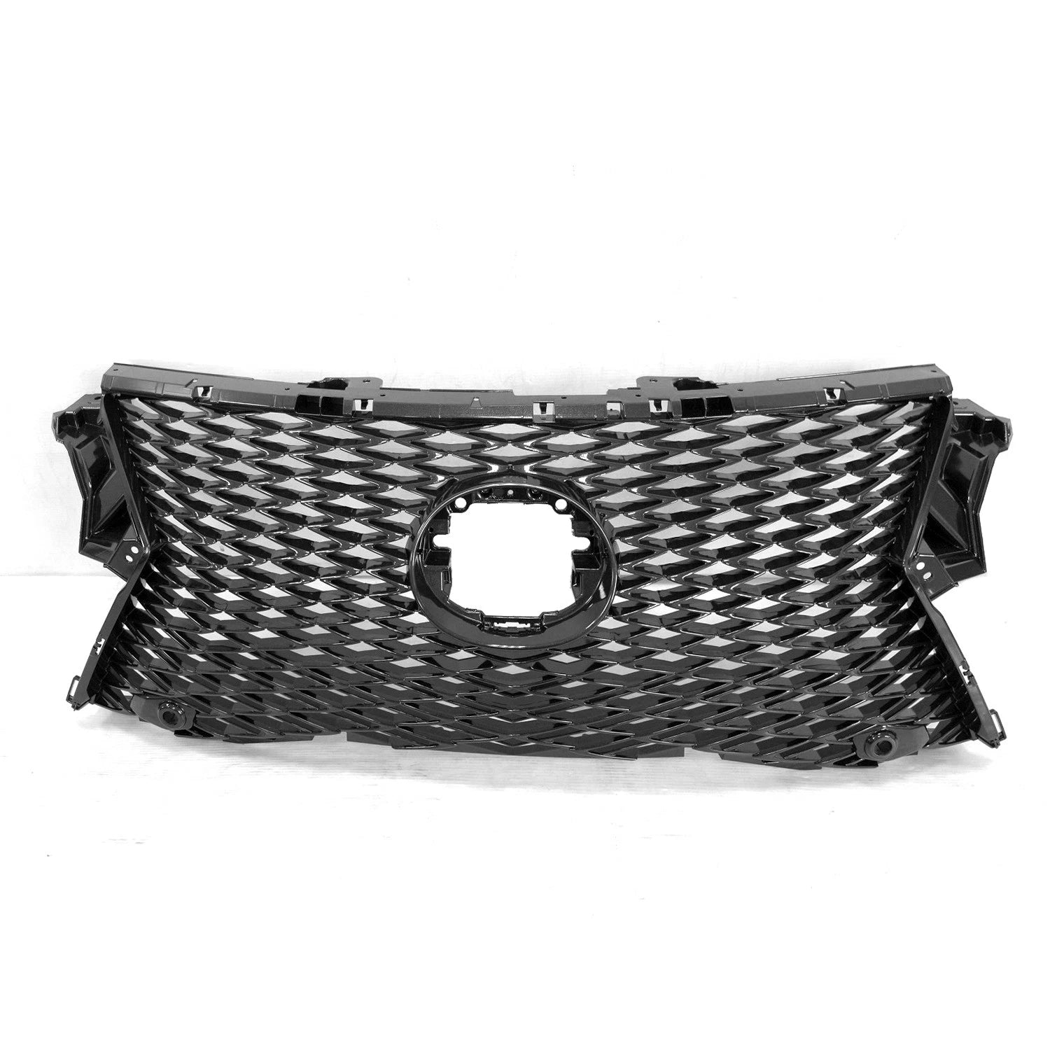 Replacement ABS Front Upper Grille Gray Painted w Park Assist for Chevrolet