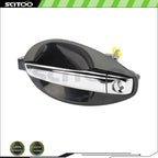 Outside Front Driver LH Door Handle for Hyundai Tiburon (2003–2008) Black Chrome