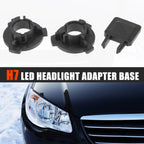Set of 2 H7 LED Headlight Adapter Bases for Volkswagen Tiguan (2015) 767153235788