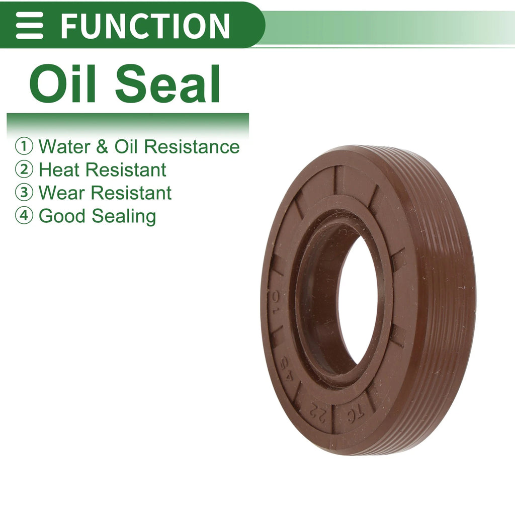 Set of 5 Oil Seals FKM Rubber 22x45x10mm for Various Models 