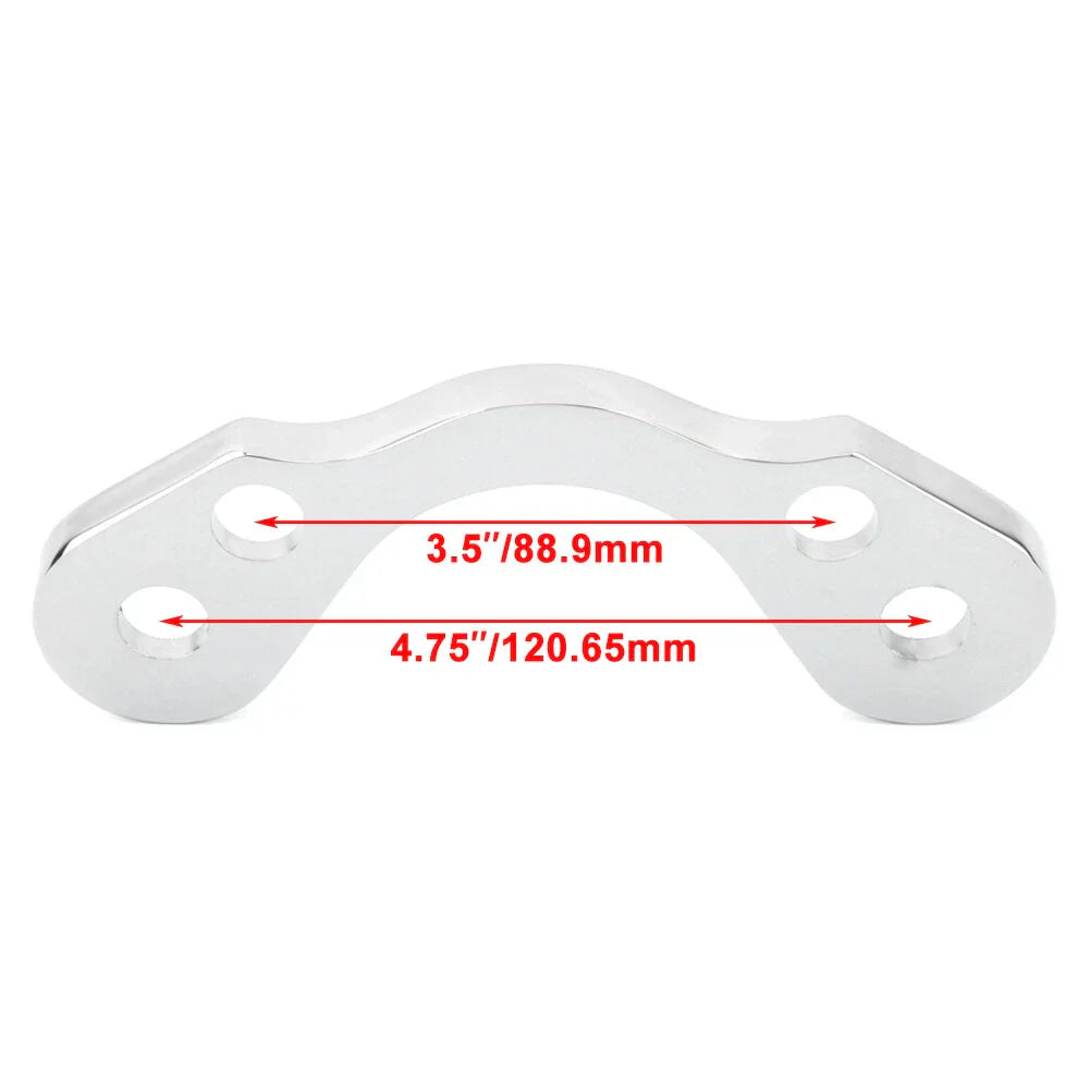 3.5" Wide Springer Handlebar Tree Adapter Top Clamp for Harley