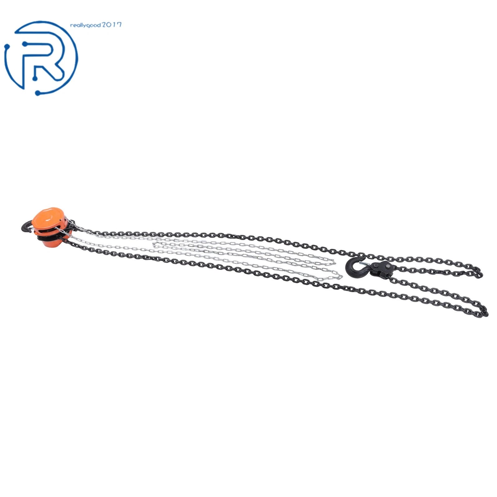 3 Ton Manual Chain Hoist with 2 Hooks and 10' Lift