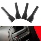 Set of 4 Black Inner Door Handle Cover Trim for Jeep Wrangler JK (2011–2017)