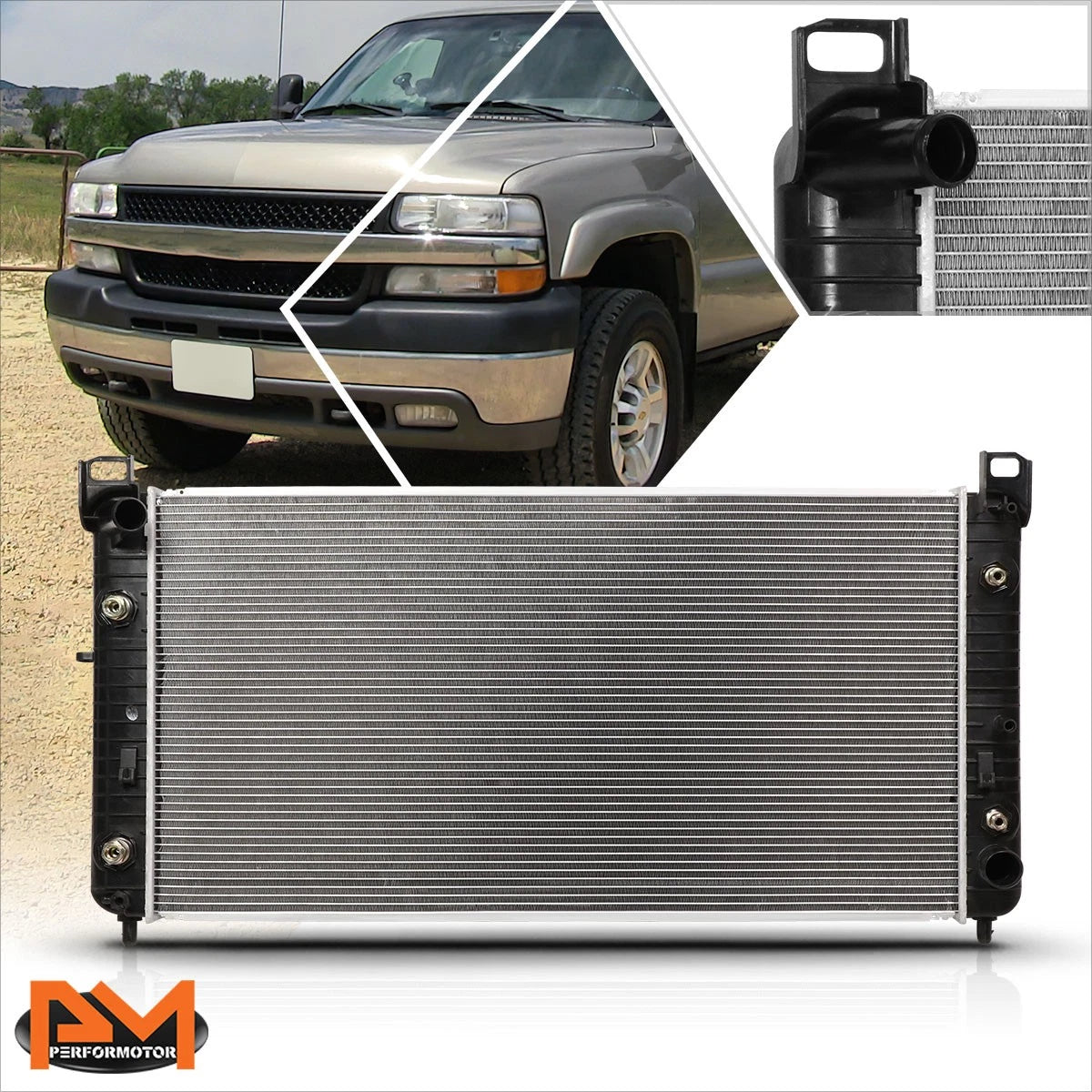 Aluminum Core Radiator for Silverado/Sierra 2500 3500 (2001–2002) DPI-2537