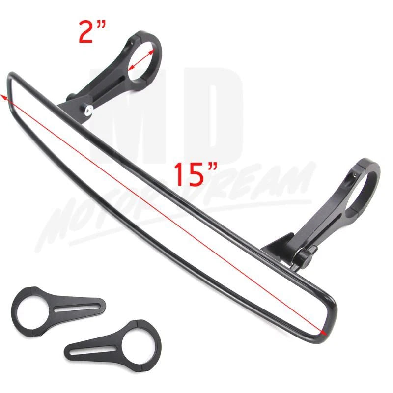 2" Rear View UTV Mirrors for Polaris RZR 900 (2015–2018) & Can-Am Commander 1000/800