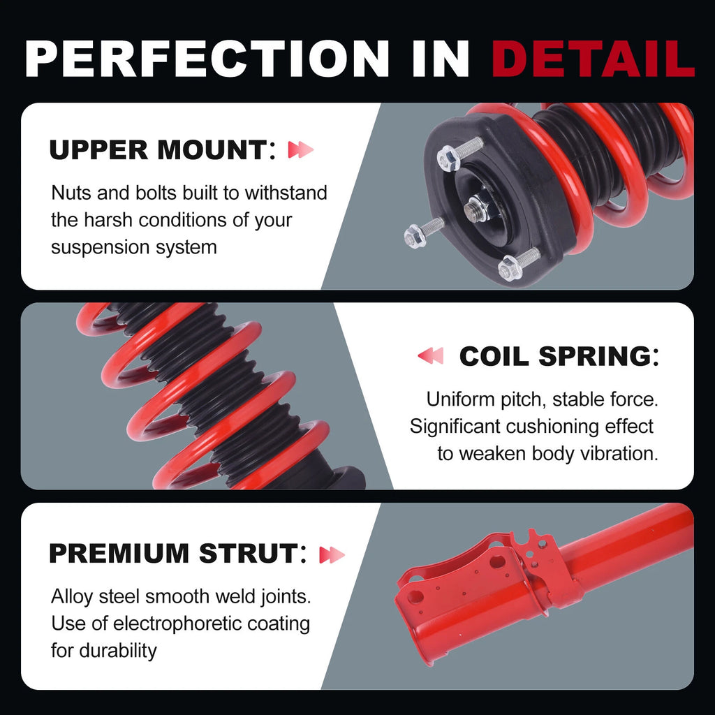 Complete Shock Struts Assembly for Toyota Camry Lexus ES300 (1997–2006)