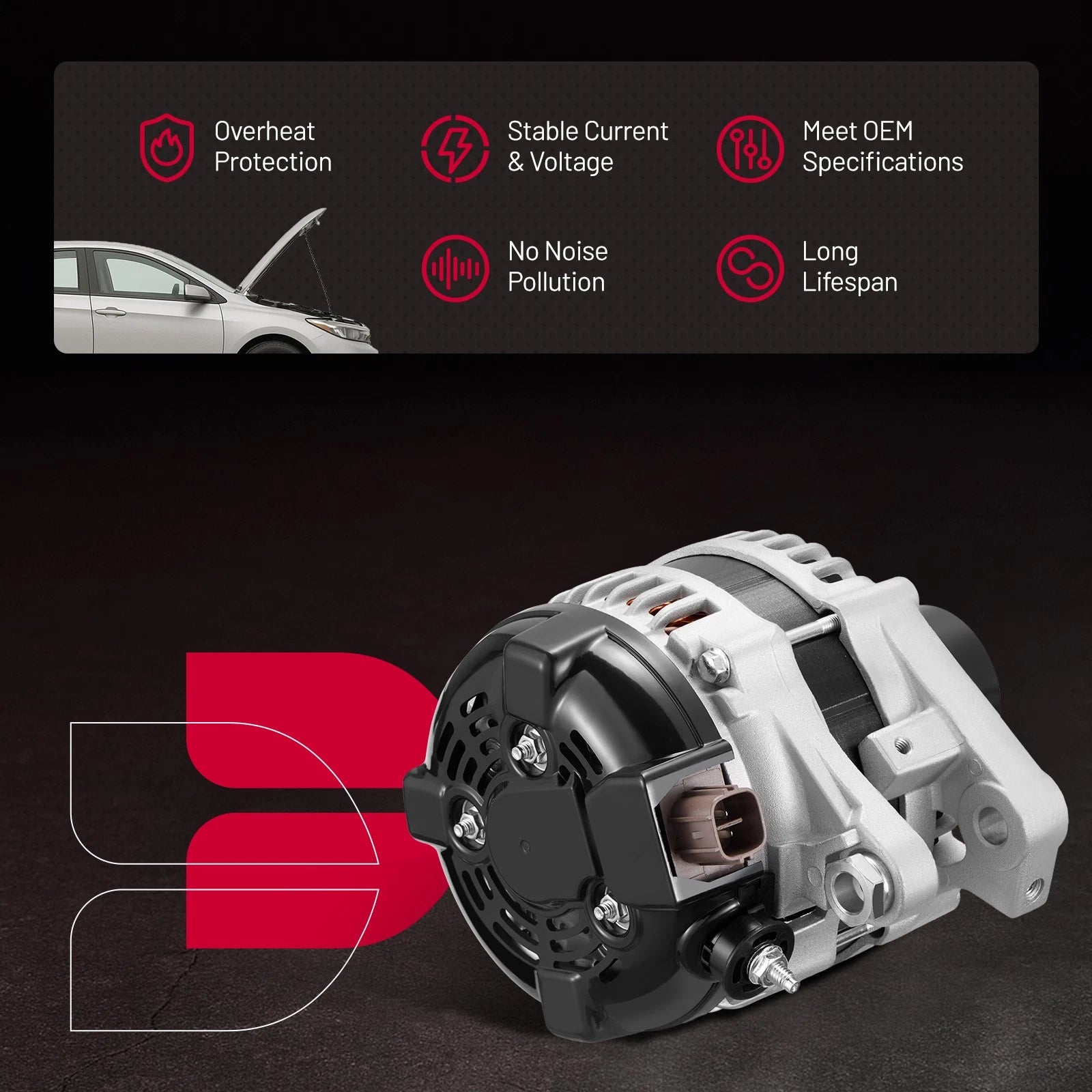 Alternator for Lexus IS250 V6 (2006–2013) 2.5L 27060-31062-84 104210-2050
