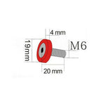 Set of 10 Chrome Aluminum Fender Bumper Washers for Engine Bay Dress Up