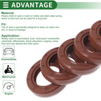 Set of 5 Oil Seal Rotary Shaft Seal FKM Rubber 25x40x8mm