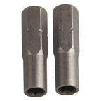 2X Bit 1/4 Insert Adapter for Standard 1/4 Drive Tools 6.35mm to 4mm