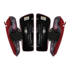 4" Hard Extended Saddlebags for Harley FLTRX FLHXS (2014–2024) Velocity Red Sunglo