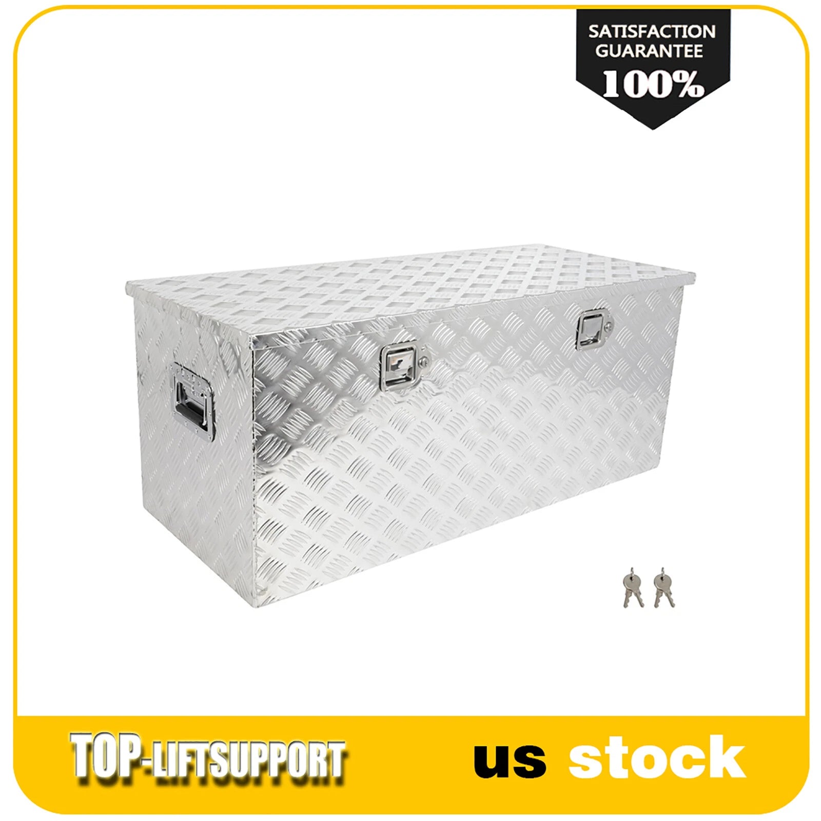 2X 44"x18"x18" Aluminum Storage Tool Box for Truck / Garage / RV