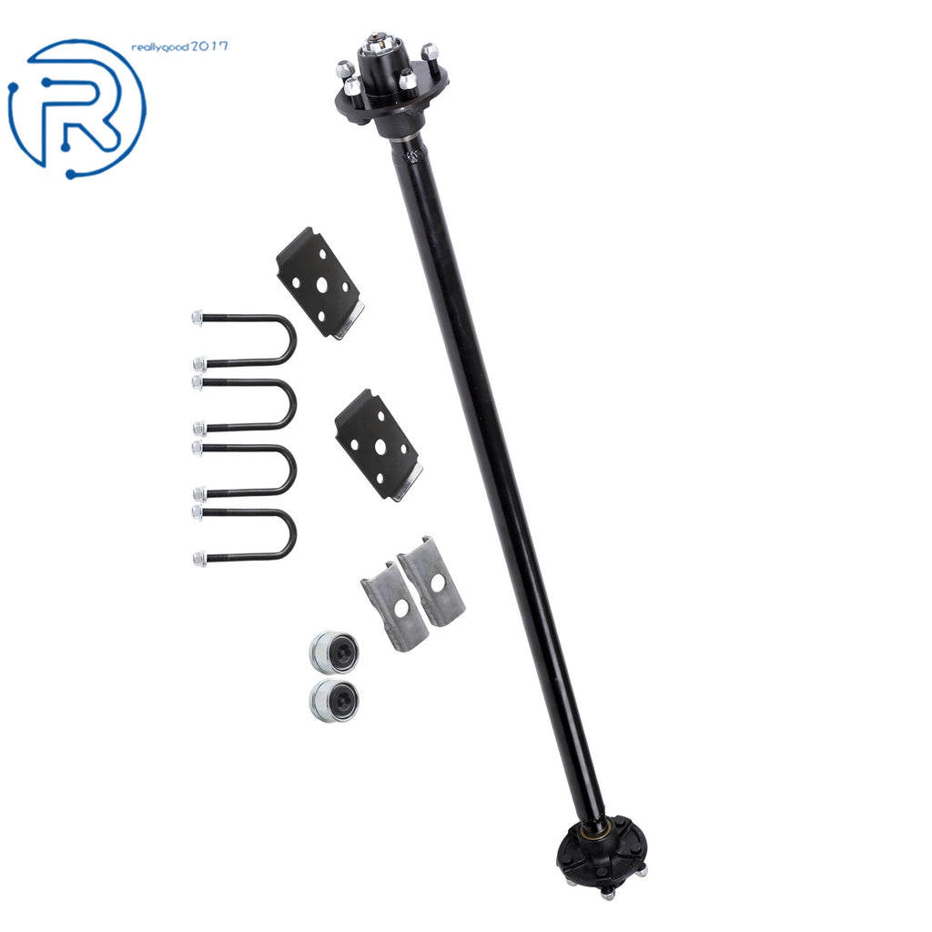 52" Trailer Axle for Boat RV with 5x4.5 Idler Hubs (2000 lbs)