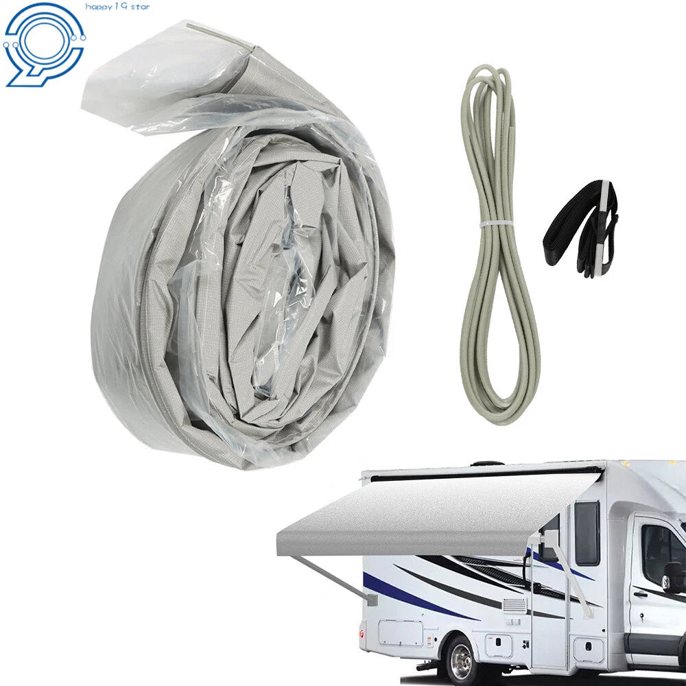 4-Ply Weatherproof Vinyl Awning Fabric for RV (9')