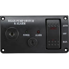 Bilge Pump Switch Panel for Auto/Off/Manual 12V with Alarm