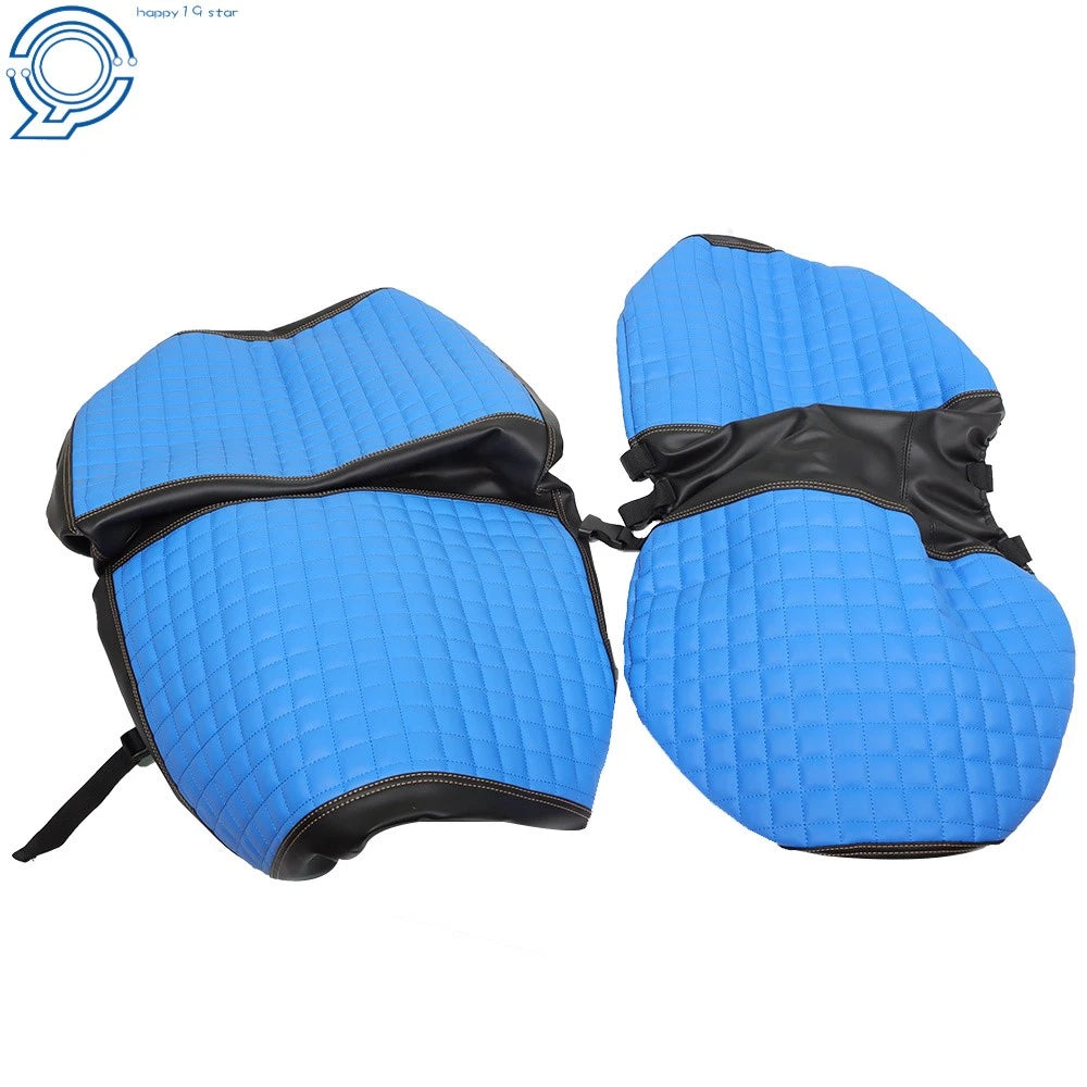 Front Seat Cover Kit for EZGO TXT Golf Carts (1994–2013) - Blue Color