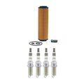 Wix Engine Oil Filter & NGK 4 Iridium IX Spark Plugs for W203 C230 (2001–2007)