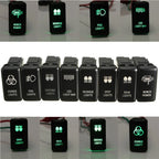 12V Green LED Light Bar Push Button ON-OFF Switch for Toyota FJ Cruiser 4Runner (2007–2014)