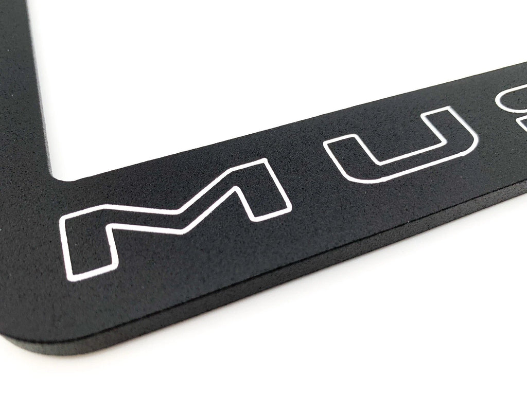 Engraved Billet Aluminum License Plate Frame for Ford Mustang (2015–2024)