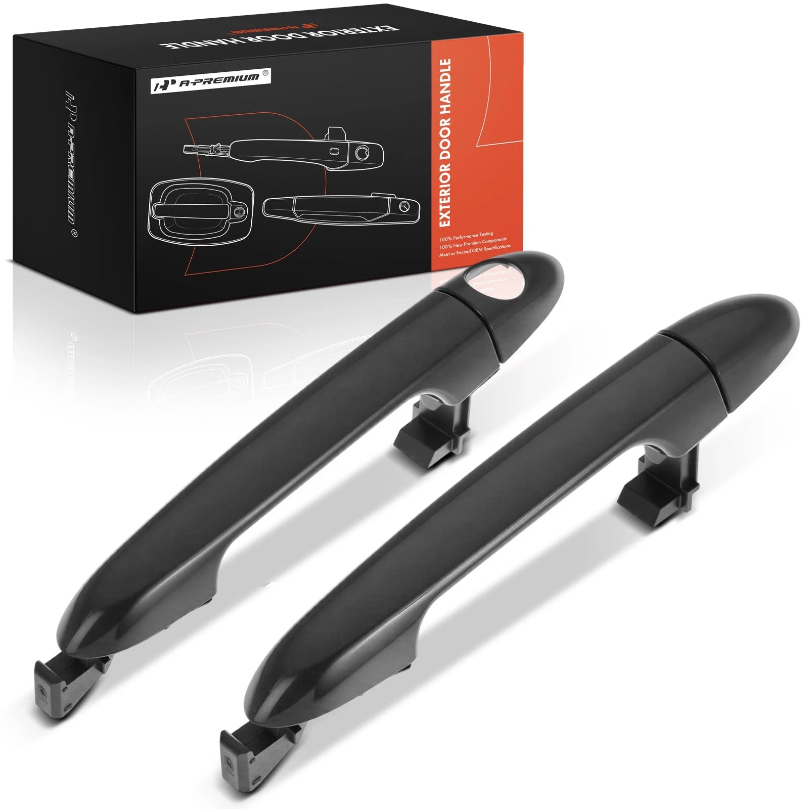 2X Front Exterior Door Handle for Kia Rio (2012–2017)