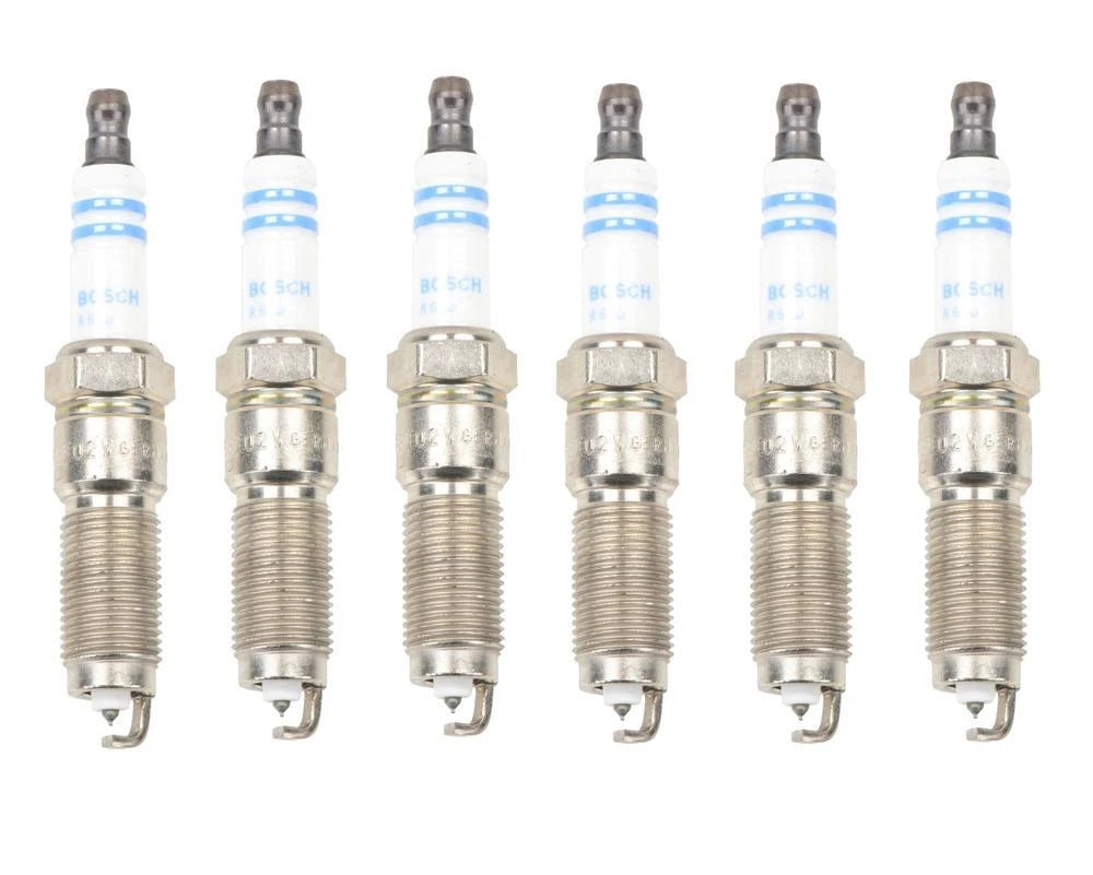 Set of 6 Spark Plugs for Chrysler Dodge Jeep Volkswagen V6 (Bosch Double Platinum)
