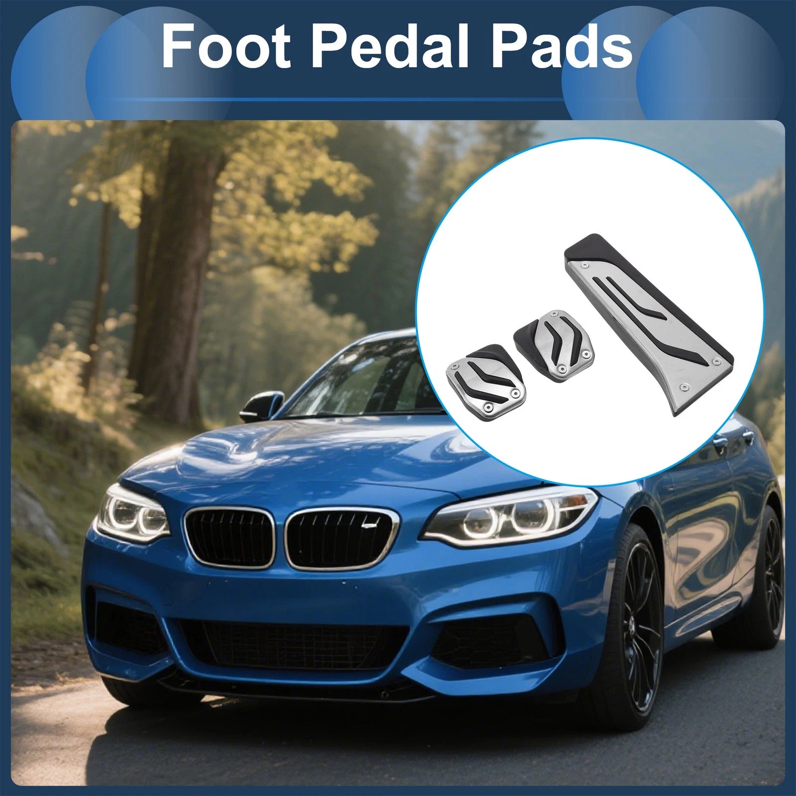 Manual Transmission Foot Accelerator Pedal Covers for BMW 1 Series F20 F21 (2011–2018)