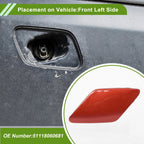 Front Left Washer Nozzle Cover Cap No. 51118060681 for BMW 428i (2014–2016) Red