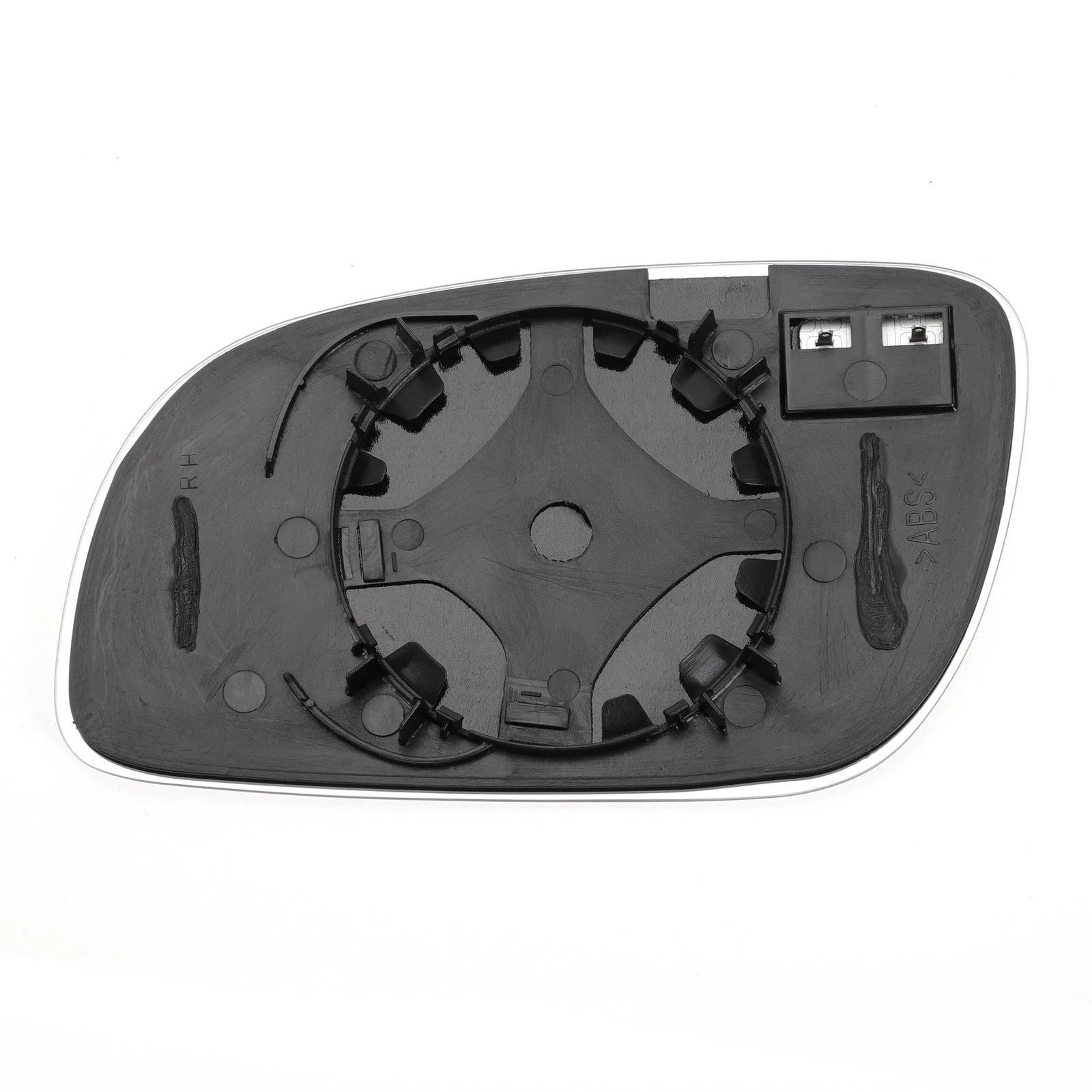 Right Side Heated White Mirror Glass for Volkswagen Touran (2003–2010)