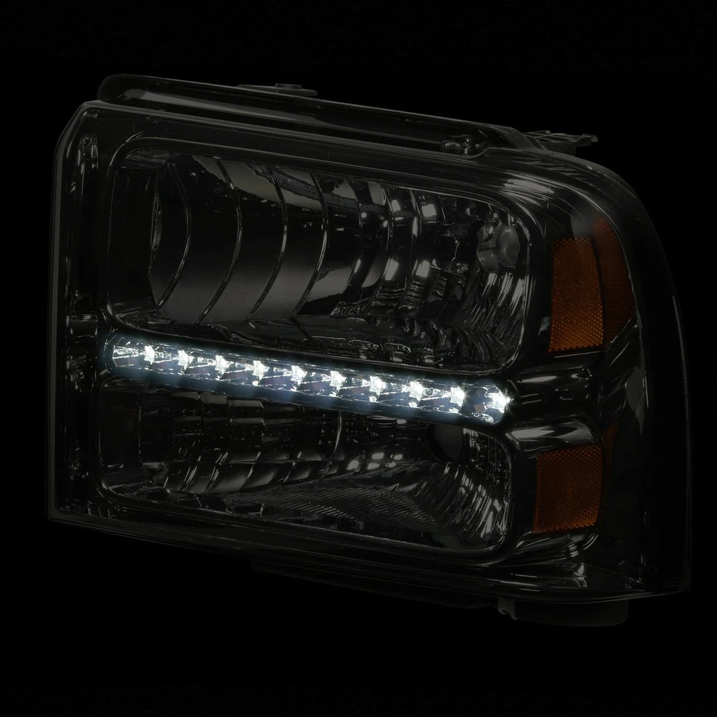 LED DRL for Ford Super Duty (2005–2007) Smoked Housing Amber Side Lamp
