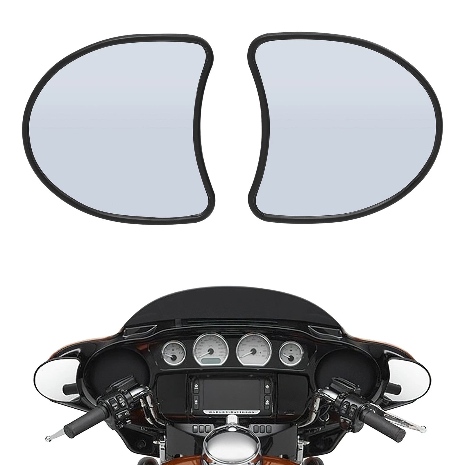 Fairing Mount Rear View Mirrors for Harley Electra Glide (2014–2022)