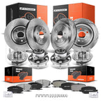 Front & Rear Disc Rotors & Brake Pads for Chevrolet Camaro 