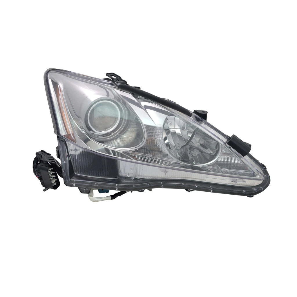Replacement Passenger Side Halogen Headlight Lens Housing w/o Adaptive Lighting