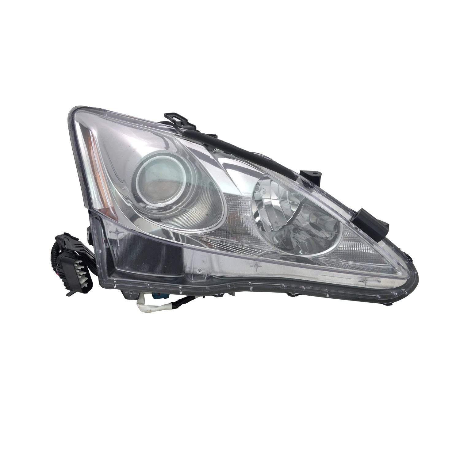 Replacement Passenger Side Halogen Headlight Lens Housing w/o Adaptive Lighting